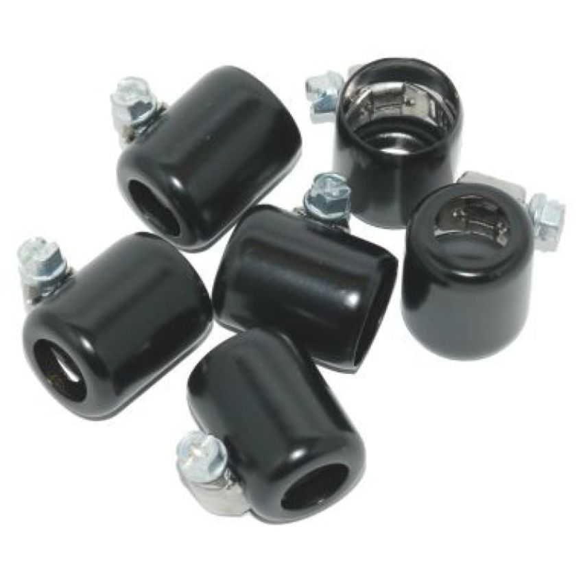 NAMZ NHC-B206 Oil Line Hose Clamps 3/8in. ID Black (6 Pack)