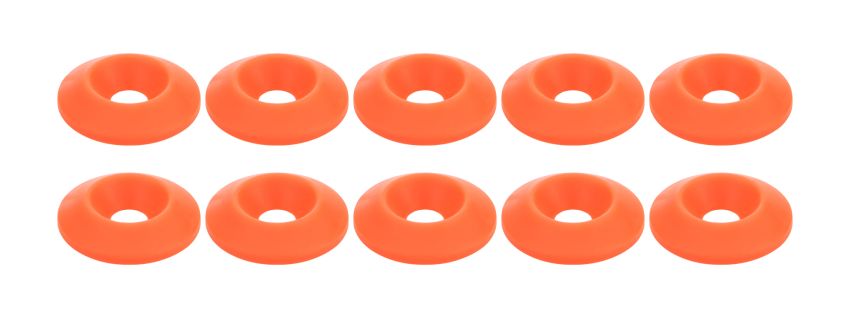ALLSTAR PERFORMANCE ALL18699 Countersunk Washer Fluorescent Orange 10pk
