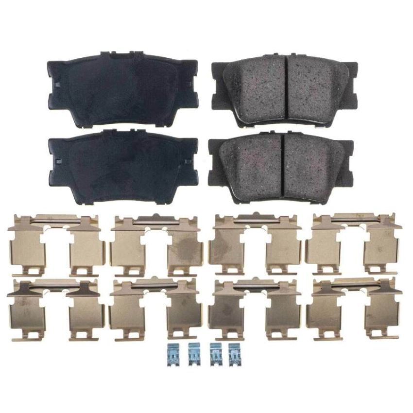 PowerStop 17-1212N PowerStop - Z17 Low-Dust Ceramic Brake Pads with Hardware