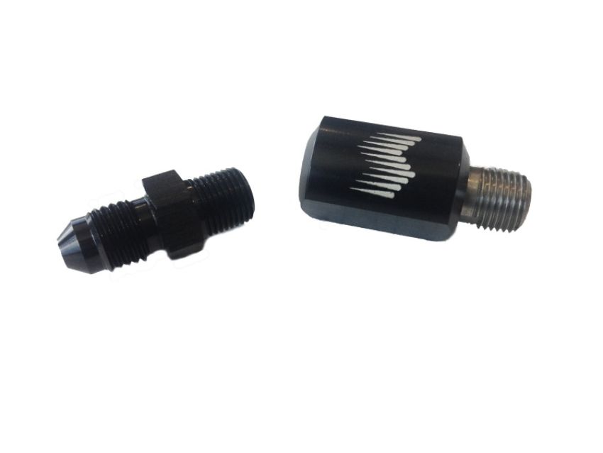 Snow Performance SNO-809-BRD Low Profile Water-Methanol Nozzle Holder 4AN Elbow