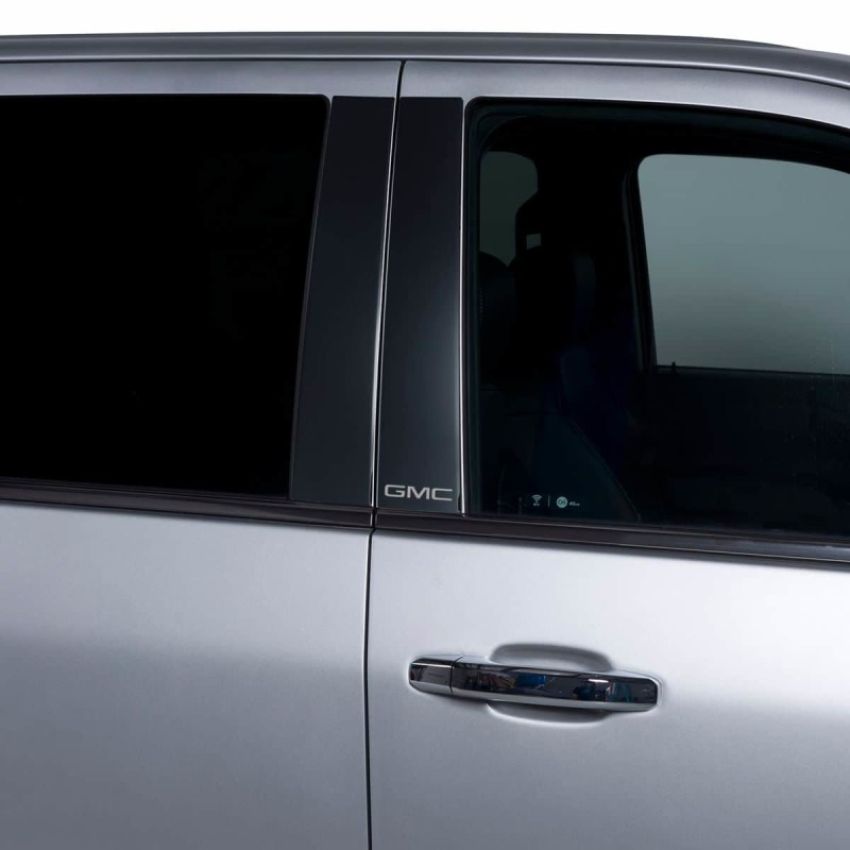 Putco 402671BPGM-2 2020 GMC Sierra HD - GMC Etching - Crew Cab / Dbl Cab (6pcs) Black Platinum Pillar Posts