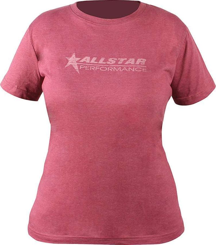 ALLSTAR PERFORMANCE ALL99920L Allstar T-Shirt Ladies Vintage Burgundy Large