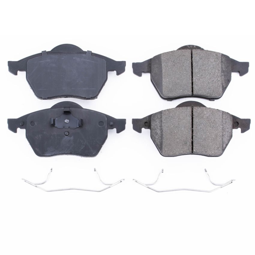 PowerStop 17-687 PowerStop - Z17 Low-Dust Ceramic Brake Pads with Hardware