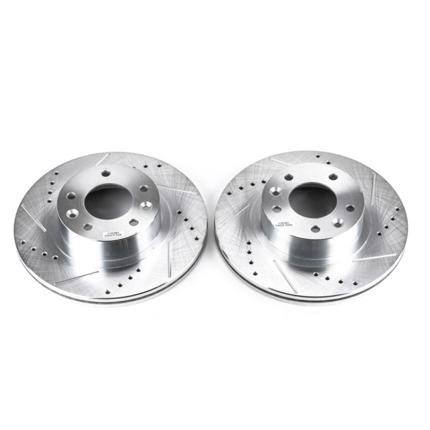 PowerStop JBR760XPR PowerStop Evolution Performance Drilled, Slotted & Plated Brake Rotor Pair