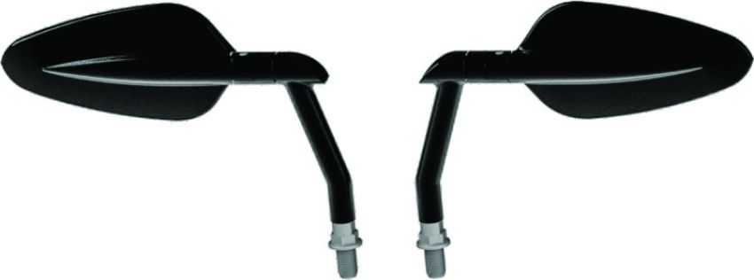 Burly Brand B16-1502B Radar Mirror Set - Black