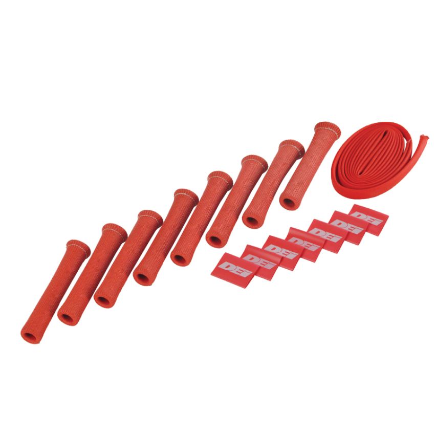 Design Engineering 10722 Protect-A-Boot & Wire Kit Red 8 Cylinder