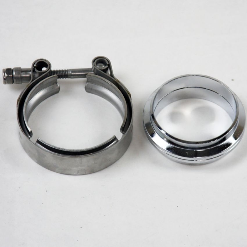 Granatelli Motor Sports 308525-M V-Bands and Clamps - Mild Steel Flat Flange