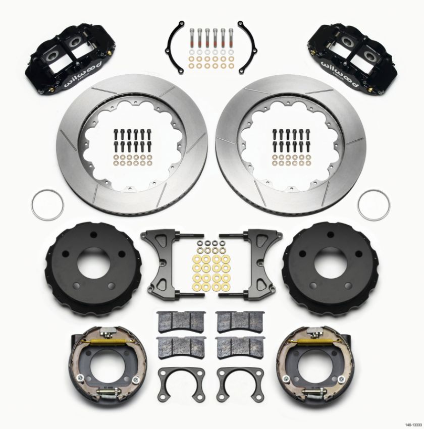 Wilwood 140-13333 Narrow Superlite 4R Rear P-Brk Kit 14.00in Big Ford 2.36in Off Bronco 5 x 5.50