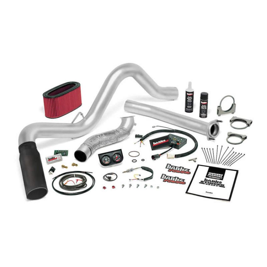 Banks Power 48558-B 95.5-97 Ford 7.3L Man Stinger System - SS Single Exhaust w/ Black Tip