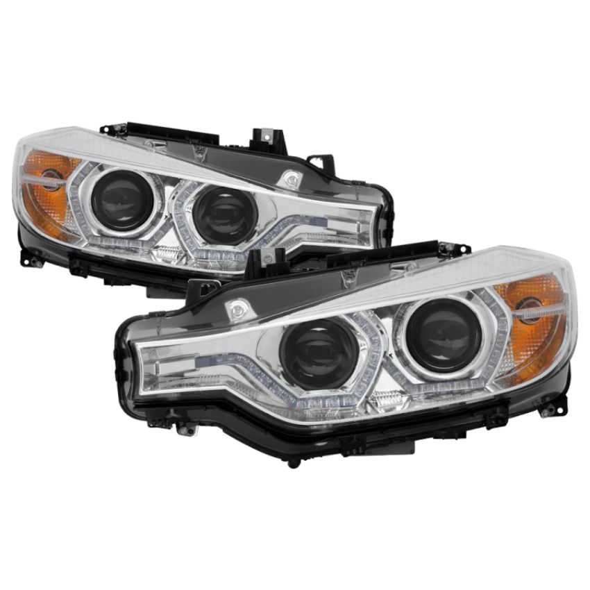 SPYDER 5084354 Projector Headlights - LED DRL - Chrome