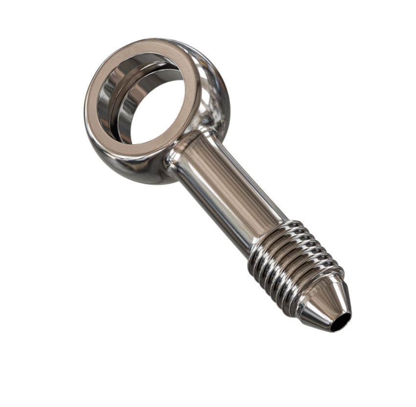 Goodridge PB592-03C Straight Banjo Adaptor for 3/8 or M10 Bolt