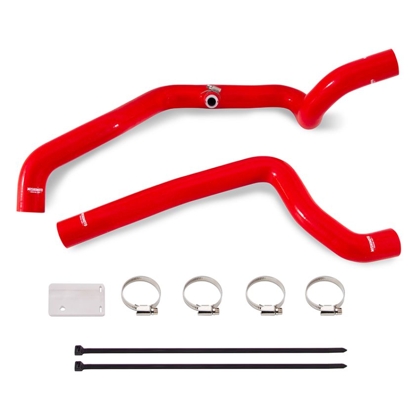 Mishimoto MMHOSE-JLH-18RD 18+ Jeep Wrangler JL 2.0L Red Silicone Radiator Coolant Hose Kit