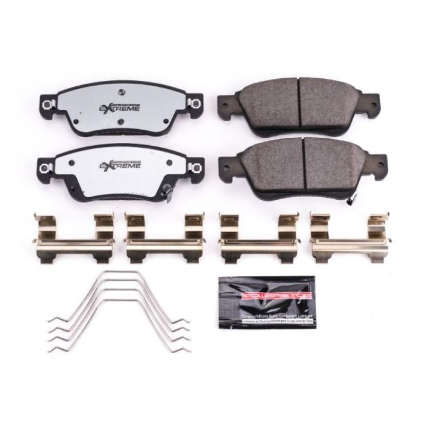 PowerStop Z26-1287 PowerStop - Z26 Performance Carbon-Fiber Ceramic Brake Pads with Hardware Kit