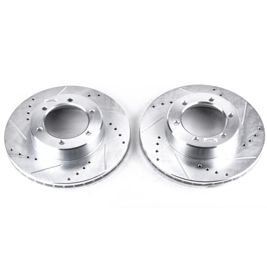 PowerStop JBR740XPR PowerStop Evolution Performance Drilled, Slotted & Plated Brake Rotor Pair