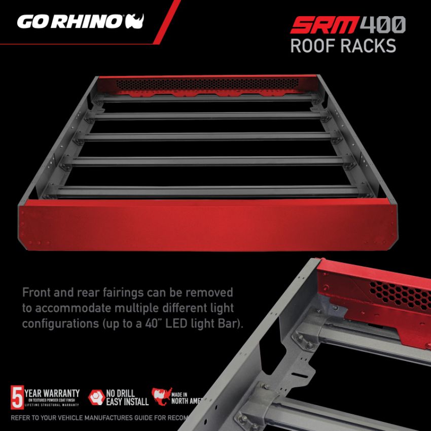 Go Rhino 5934068T SRM 400 Roof Rack - 68in