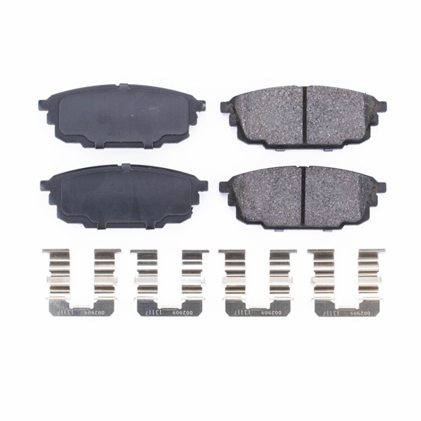 PowerStop 17-892 PowerStop - Z17 Low-Dust Ceramic Brake Pads with Hardware