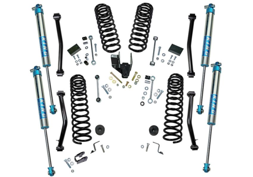 Superlift K184KG 18-20 Jeep Wrangler JL Unlimited - 4in Dual Rate Coil Lift Kit w/ King 2.0 Shocks