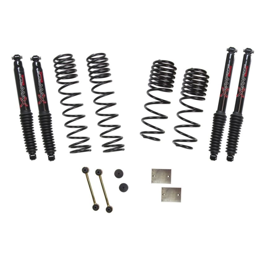 Skyjacker JL15RBPBLTD 2020 Jeep JL 4WD Rubicon Diesel 1.5in Dual Rate Long Trvl Sus Lift Kit w/Blk Max Shocks