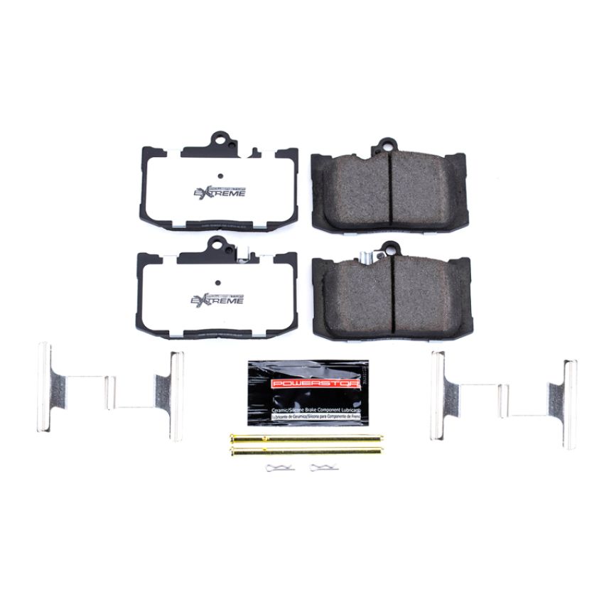 PowerStop Z26-1686 PowerStop - Z26 Performance Carbon-Fiber Ceramic Brake Pads with Hardware Kit