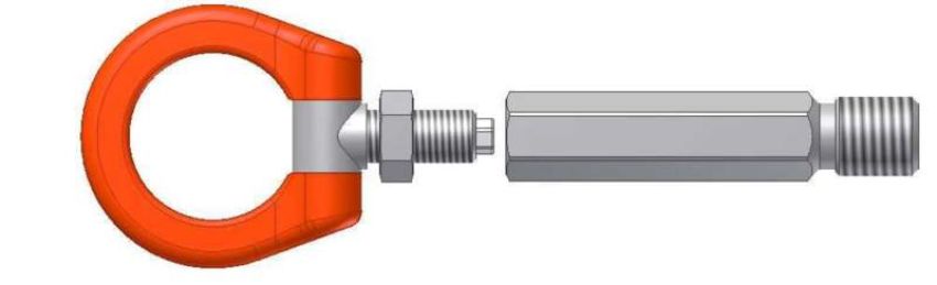 Cusco 566 017 F Tow Hook Swivel Joint Front Mitsubishi Lancer Evo X (not compatible with USDM Vechicles)