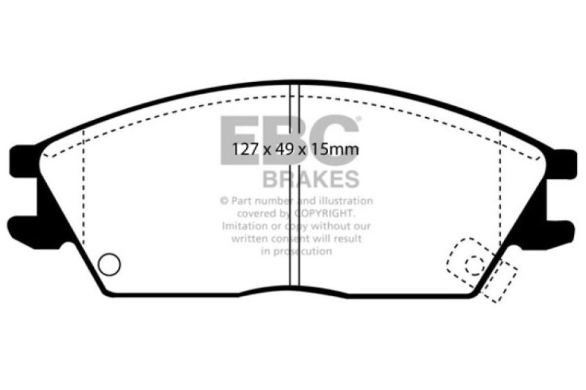 EBC Brakes DP2803 Greenstuff 2000 Series Sport Brake Pads
