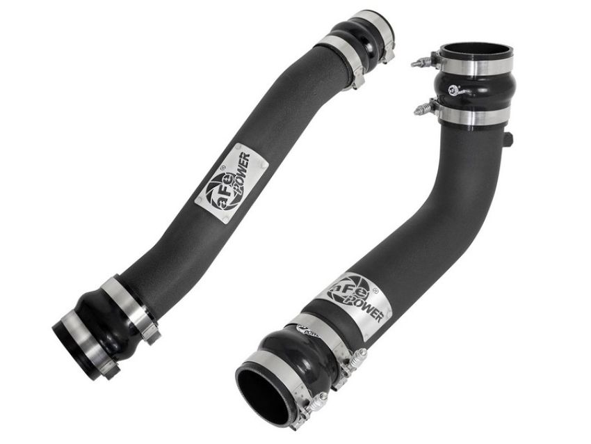 aFe Power 46-20034-B BladeRunner 3 IN & 3-1/2 IN Aluminum Hot and Cold Charge Pipe Kit Black