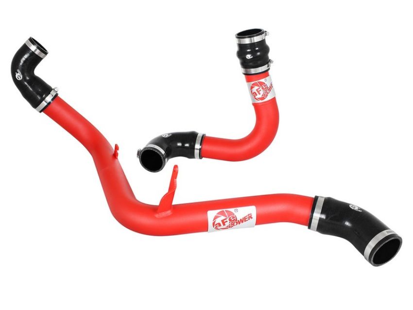 aFe Power 46-20184-R BladeRunner 2-1/2 IN Aluminum Hot and Cold Charge Pipe Kit Red