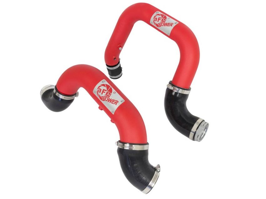 aFe Power 46-20264-R BladeRunner 2-1/2 IN & 3 IN Aluminum Hot and Cold Charge Pipe Kit Red