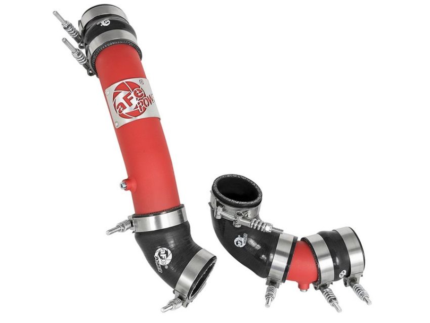 aFe Power 46-20324-R BladeRunner 2-1/4 IN & 2-1/2 IN Aluminum Hot and Cold Charge Pipe Kit Red