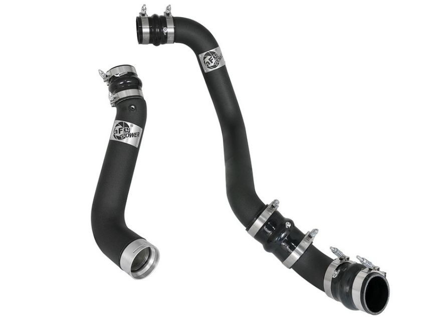 aFe Power 46-20334-B BladeRunner 3 IN & 3-1/2 IN Aluminum Hot and Cold Charge Pipe Kit Black