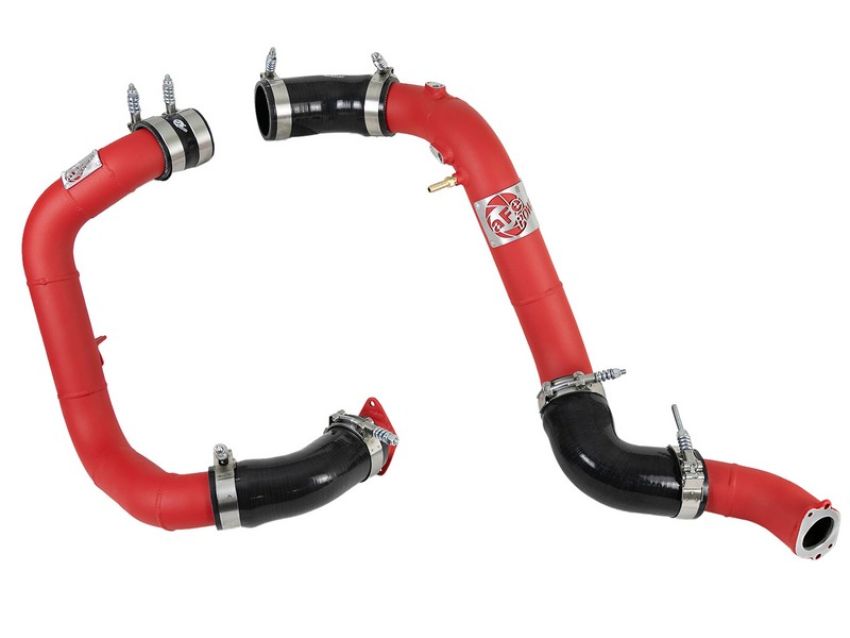 aFe Power 46-20344-R BladeRunner 2-1/4 IN & 2-1/2 IN Aluminum Hot and Cold Charge Pipe Kit Red