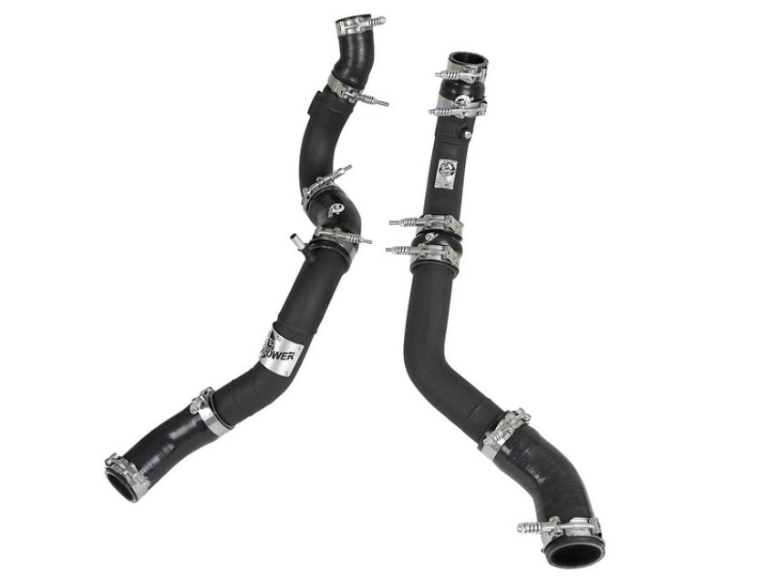 aFe Power 46-20354-B BladeRunner 2-1/4 IN & 2-1/2 IN Aluminum Hot and Cold Charge Pipe Kit Black