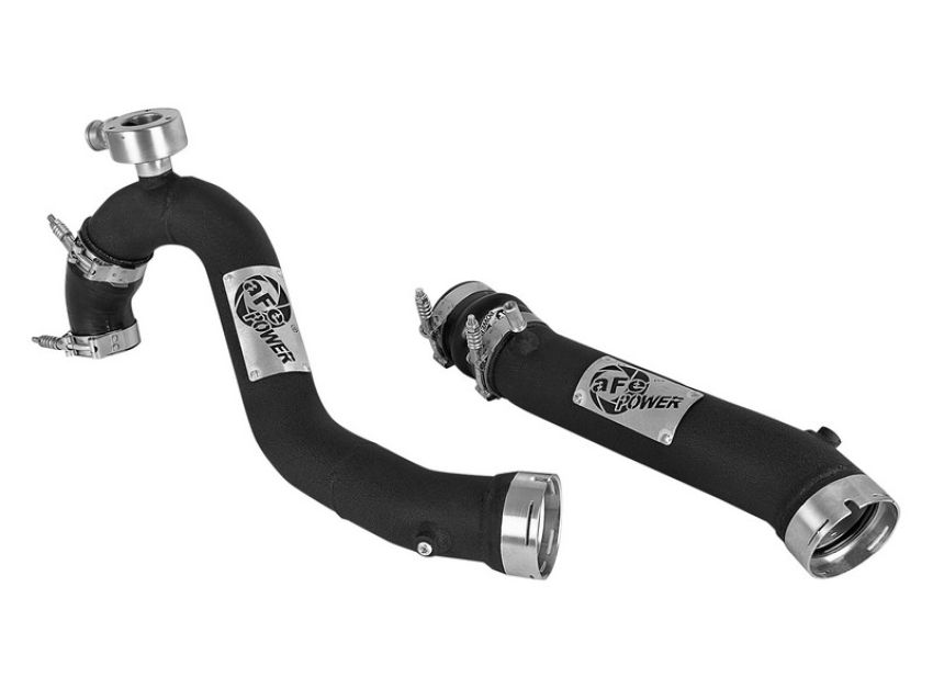 aFe Power 46-20384-B BladeRunner 3 IN Aluminum Hot and Cold Charge Pipe Kit Black