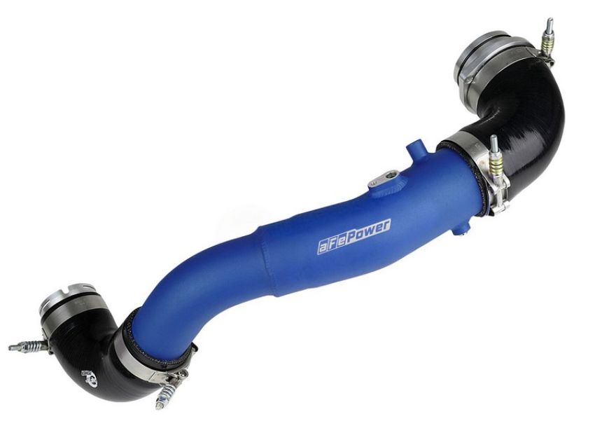 aFe Power 46-20408-L BladeRunner 2-1/2 IN to 3 IN Aluminum Hot Charge Pipe Blue
