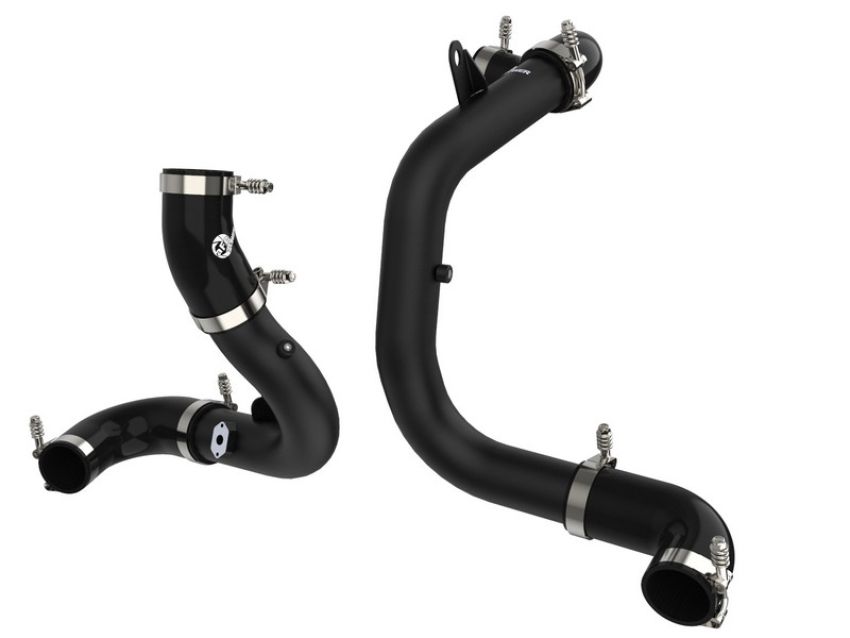 aFe Power 46-20414-B BladeRunner 3 IN Aluminum Hot and Cold Charge Pipe Kit Black