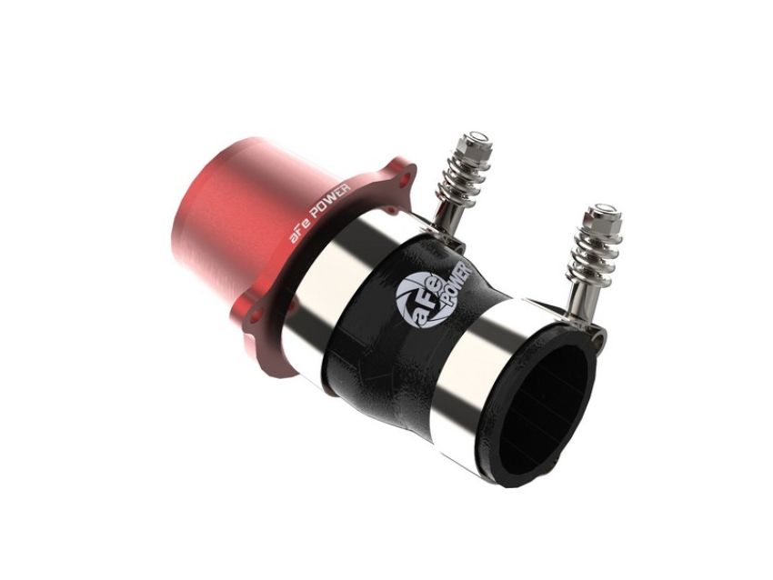 aFe Power 46-20416-R BladeRunner Turbo Muffler Delete for OE Charge Pipe Red