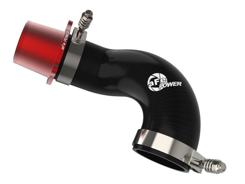 aFe Power 46-20417-R BladeRunner Turbo Muffler Delete for aFe Charge Pipe Red