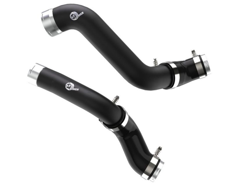 aFe Power 46-20424-B BladeRunner 2-1/2 IN to 3 IN Aluminum Hot and Cold Charge Pipe Kit Black