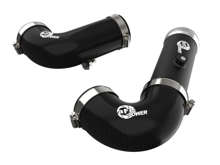 aFe Power 46-20454-B BladeRunner 3 IN & 3-1/2 IN Aluminum Hot and Cold Charge Pipe Kit Black