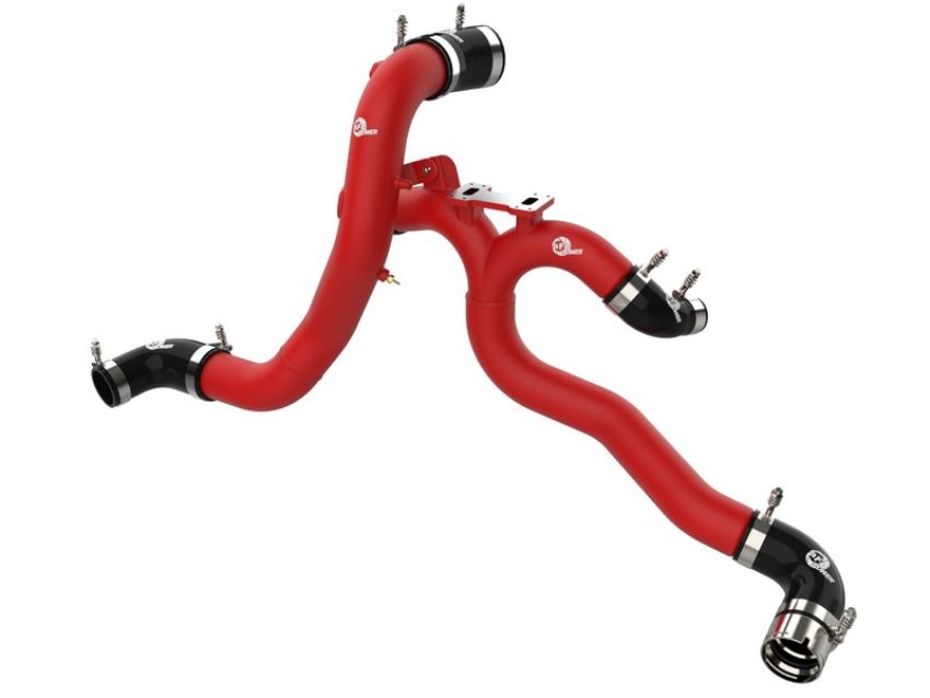 aFe Power 46-20504-R BladeRunner 3 IN Aluminum Hot and Cold Charge Pipe Kit Red