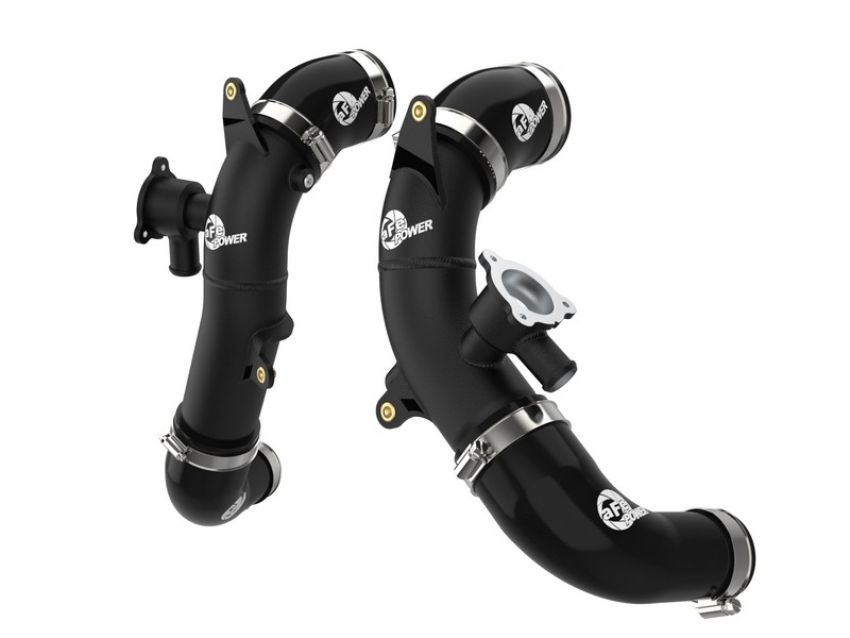 aFe Power 46-20568-B BladeRunner 2-1/2 IN Aluminum Hot Charge Pipe Black