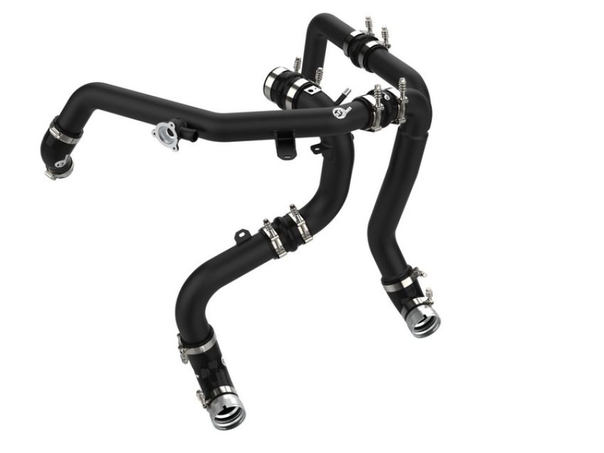 aFe Power 46-20584-B BladeRunner 2-1/4 IN & 2-3/4 IN Aluminum Hot and Cold Charge Pipe Kit Black