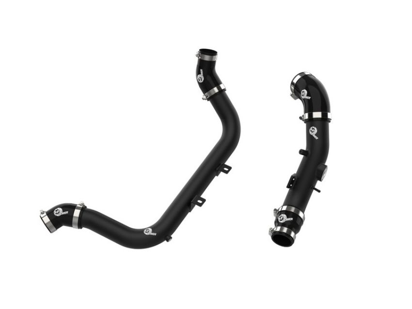 aFe Power 46-20634-B BladeRunner 2-1/4 IN & 2-1/2 IN Aluminum Hot and Cold Charge Pipe Kit Black