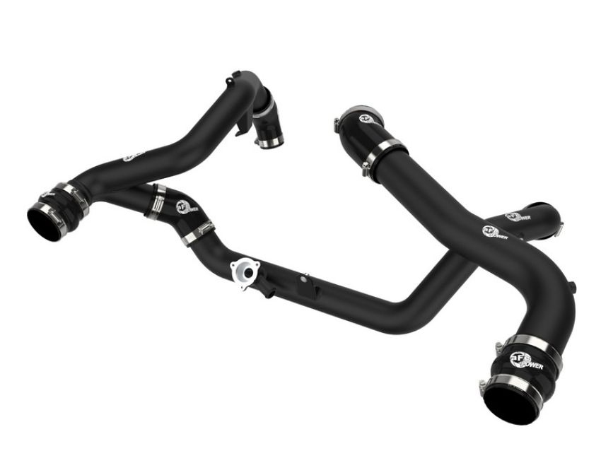 aFe Power 46-20654-B BladeRunner 2-1/4 IN & 2-3/4 IN Aluminum Hot and Cold Charge Pipe Kit Black