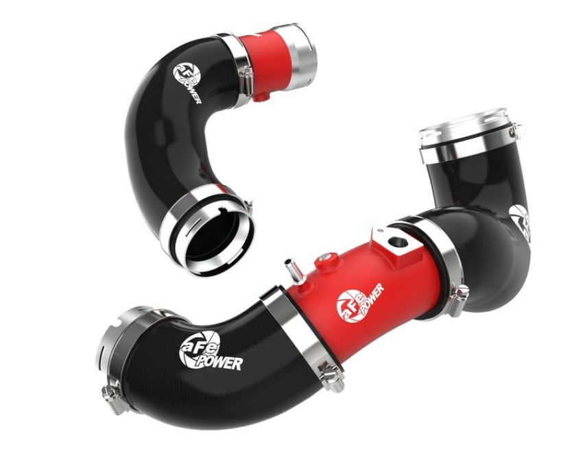 aFe Power 46-20694-R BladeRunner 2-1/2 IN & 2-3/4 IN Aluminum Hot and Cold Charge Pipe Kit Red