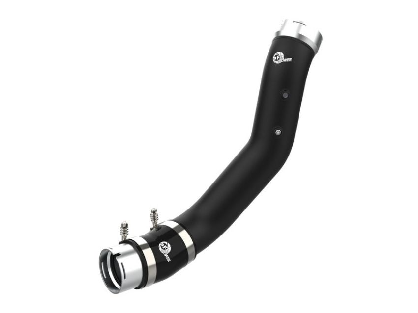 aFe Power 46-20709-B BladeRunner 3-1/2 IN Aluminum Cold Charge Pipe Black