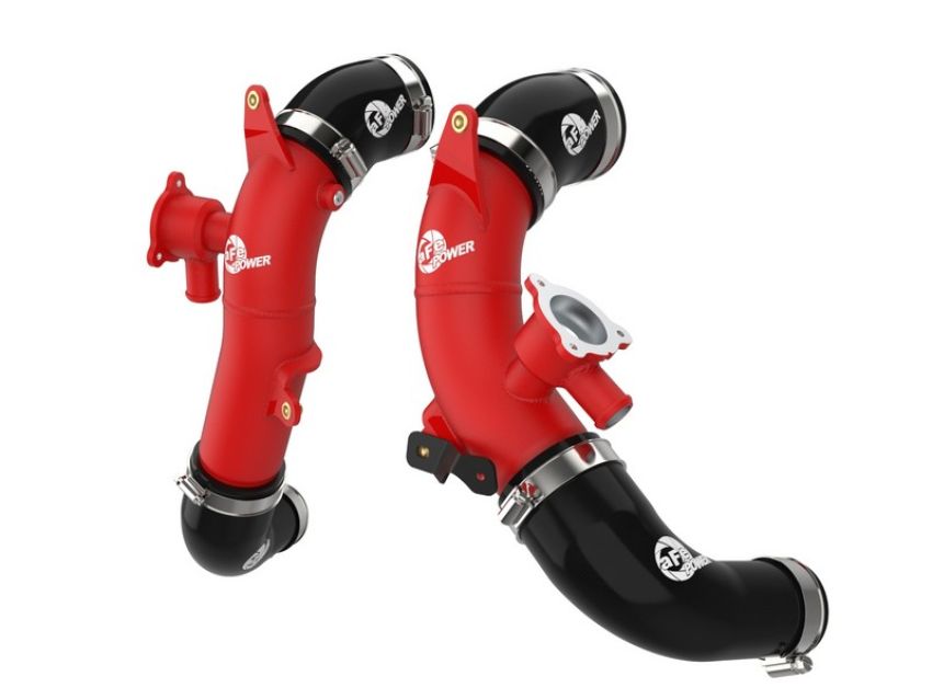 aFe Power 46-20718-R BladeRunner 2-1/2 IN Aluminum Hot Charge Pipe Red
