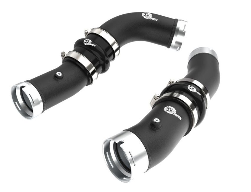 aFe Power 46-20724-B BladeRunner 2-1/2 IN & 3 IN Aluminum Hot and Cold Charge Pipe Kit Black