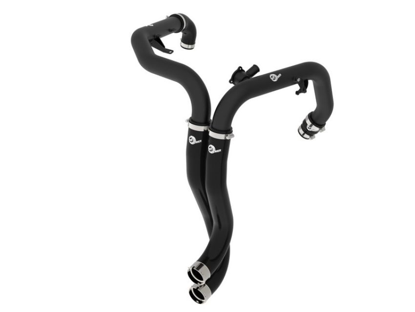 aFe Power 46-20758-B BladeRunner 2-1/4 IN Aluminum Hot Charge Pipe Black