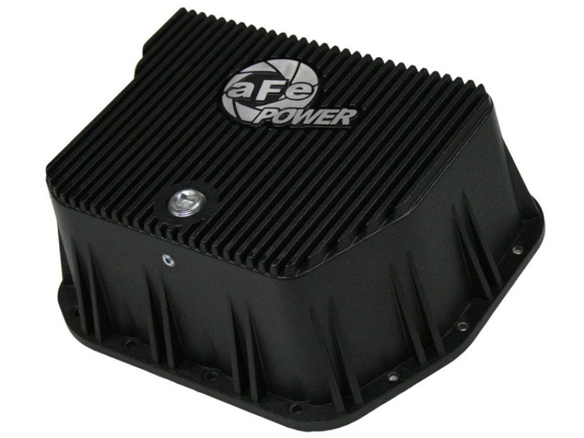 aFe Power 46-70051 aFe POWER Pro Series Transmission Pan Black w/ Machined Fins